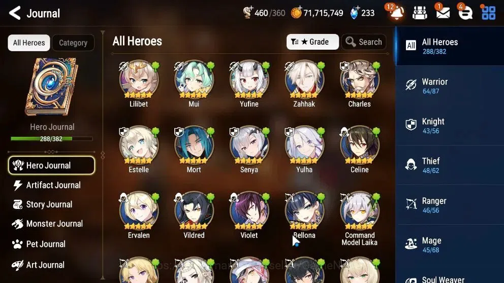 Epic Seven Accounts High-End ASIA Verif|32 ML(Notos,GenRas,Straze,Etc)+Collab FULL[FRIEREN,AESPA]+Benimaru,etc|75 15