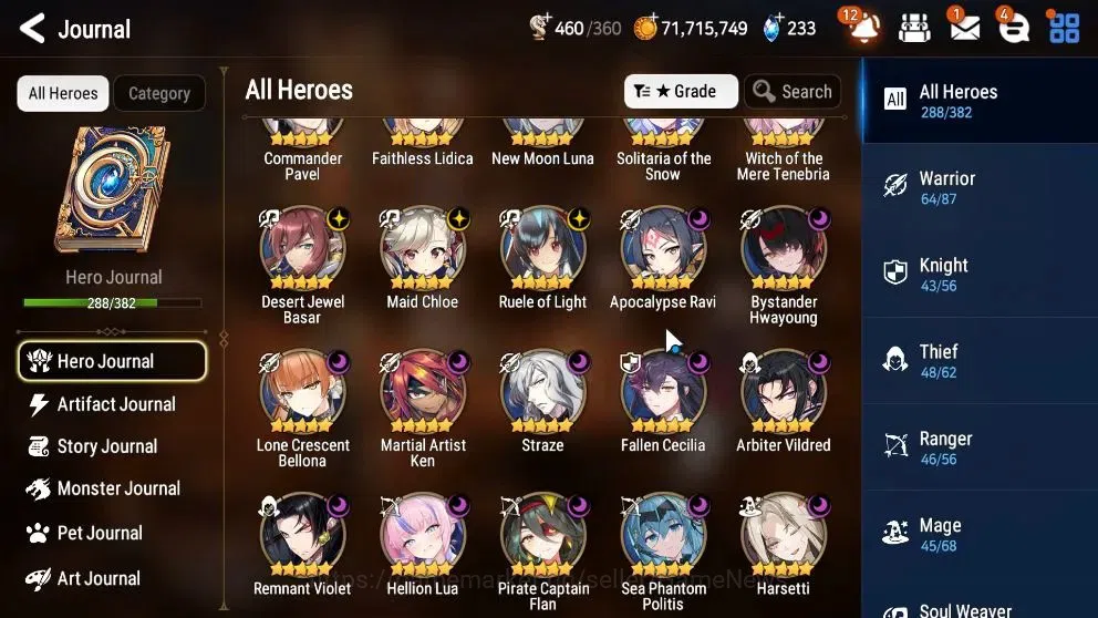 Epic Seven Accounts High-End ASIA Verif|32 ML(Notos,GenRas,Straze,Etc)+Collab FULL[FRIEREN,AESPA]+Benimaru,etc|75 8