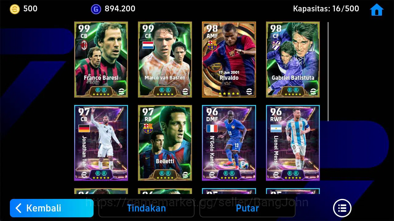 eFootball Accounts Power 3155 | baressi epic, Jonathan sah show, riva image 4