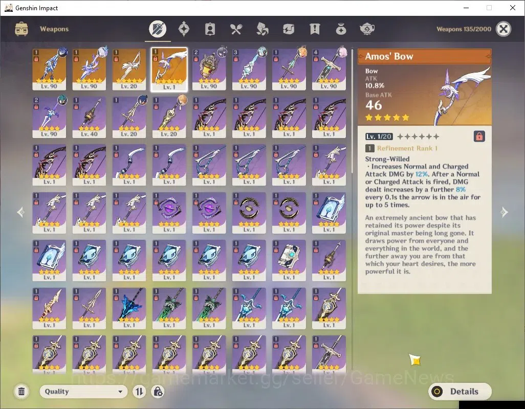 Genshin Impact Accounts ASIA|AR 56|5 Limited + 4 (*5Wep)|[Flins,Skirk]+Sig image 15