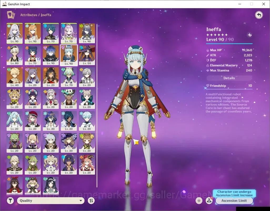 Genshin Impact Accounts ASIA|AR 56|5 Limited + 4 (*5Wep)|[Flins,Skirk]+Sig image 8