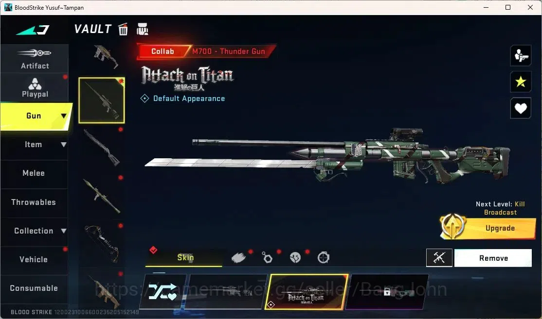 Blood Strike Accounts ASIA | Mikasa AOT & Tokyo Revengers FN2000, 3 AOT  image 16