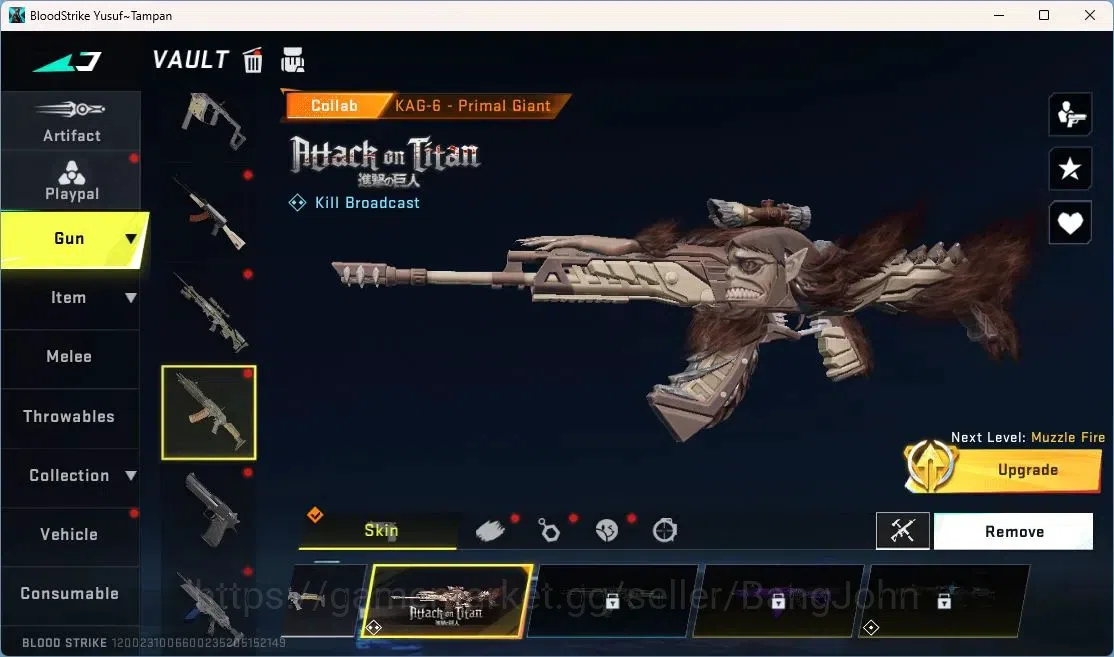 Blood Strike Accounts ASIA | Mikasa AOT & Tokyo Revengers FN2000, 3 AOT  image 19