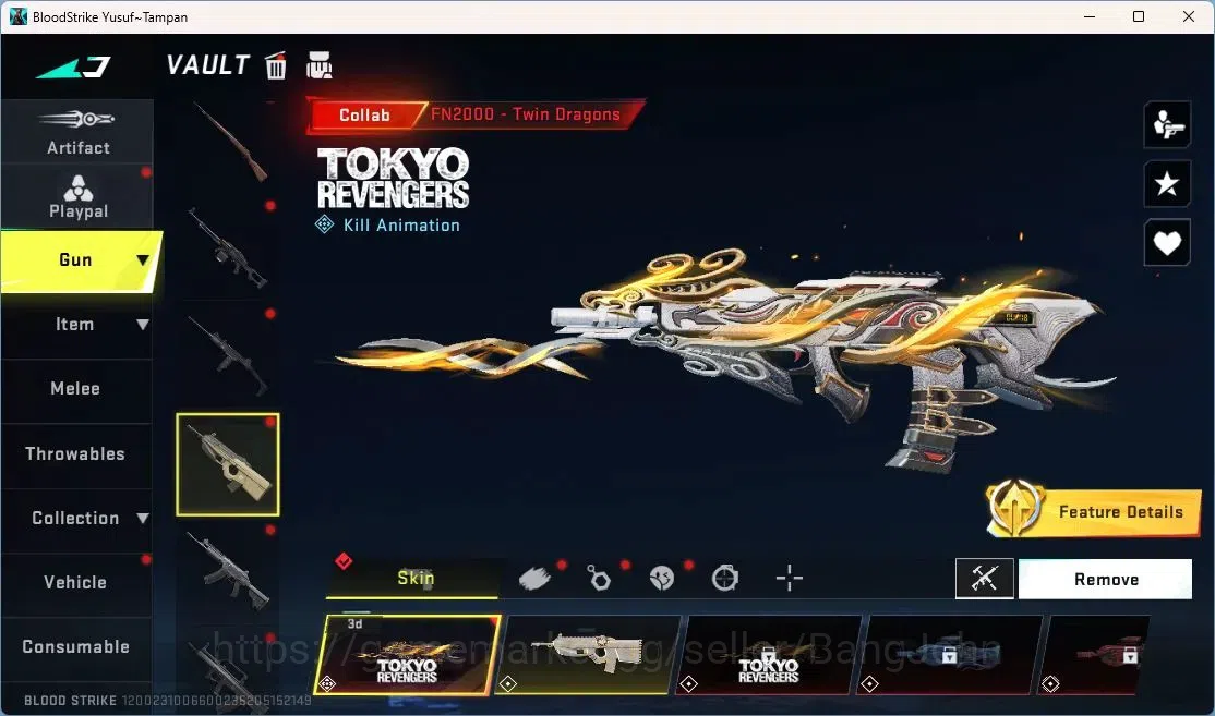 Blood Strike Accounts ASIA | Mikasa AOT & Tokyo Revengers FN2000, 3 AOT  image 7