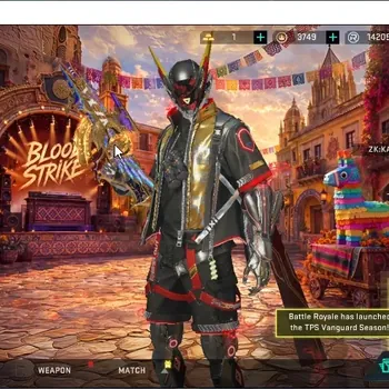 Blood Strike Accounts Collab Skin Asia|Eternal INP9-Golden Elegy|Ultra Ethan-Raid Mask,Glock-Money