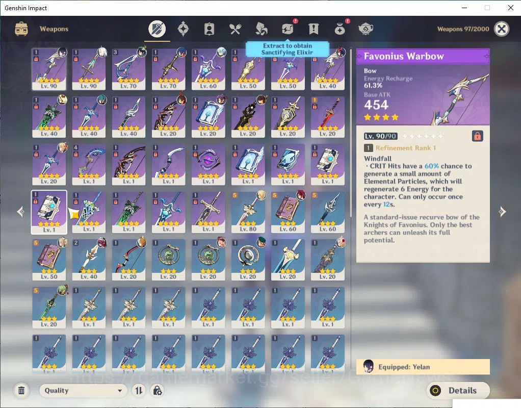 Genshin Impact Accounts ASIA|AR 54|3 Limited +30(*4Character)|Shenhe,Yelan image 4