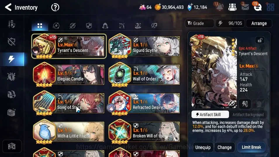 Epic Seven Accounts GLOBAL UnVerif|5 ML(Rhiana& Luciel,Bys Hwayung,TE image 16