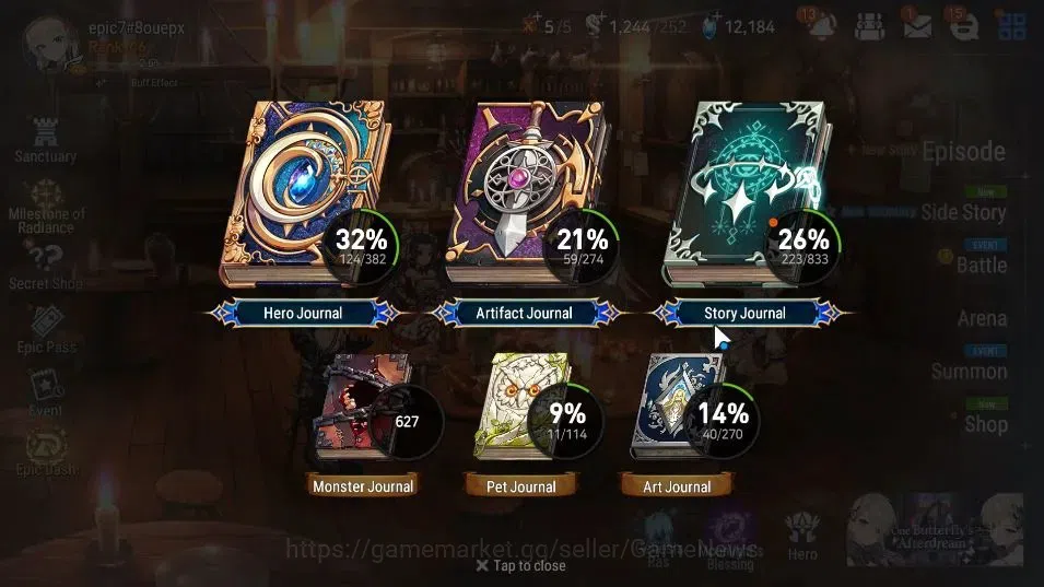 Epic Seven Accounts GLOBAL UnVerif|5 ML(Rhiana& Luciel,Bys Hwayung,TE image 3