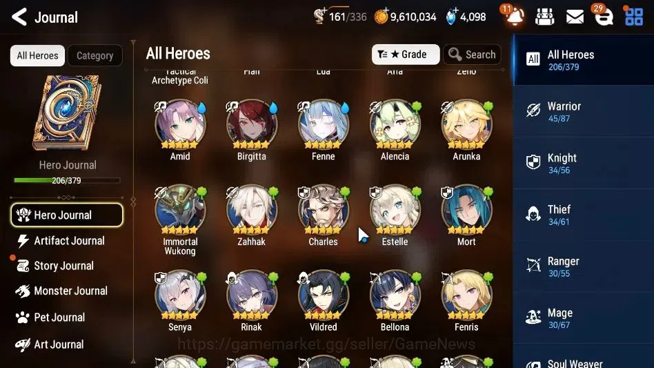 Epic Seven Accounts High-End GLOBAL Unverif|18 ML[LOTScales,BArunka,NM Luna,Etc]+Rinak,Ivana,TA Coli,etc|4K SStone+1M 10