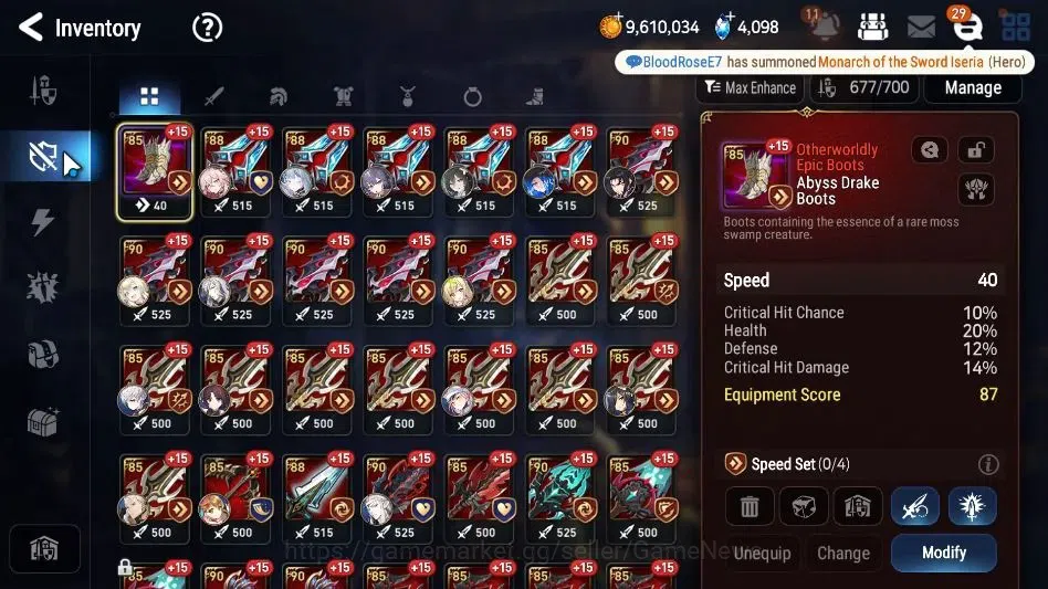 Epic Seven Accounts High-End GLOBAL Unverif|18 ML[LOTScales,BArunka,NM Luna,Etc]+Rinak,Ivana,TA Coli,etc|4K SStone+1M 16