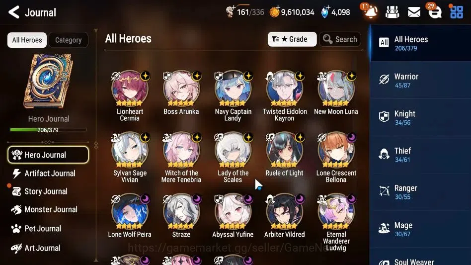 Epic Seven Accounts High-End GLOBAL Unverif|18 ML[LOTScales,BArunka,NM Luna,Etc]+Rinak,Ivana,TA Coli,etc|4K SStone+1M 6