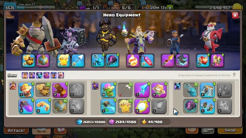 Clash of Clans Accounts LV 168|TH 17-BH 9|HH 9|Limited Skin|BK 85,AQ 86,GW image 10