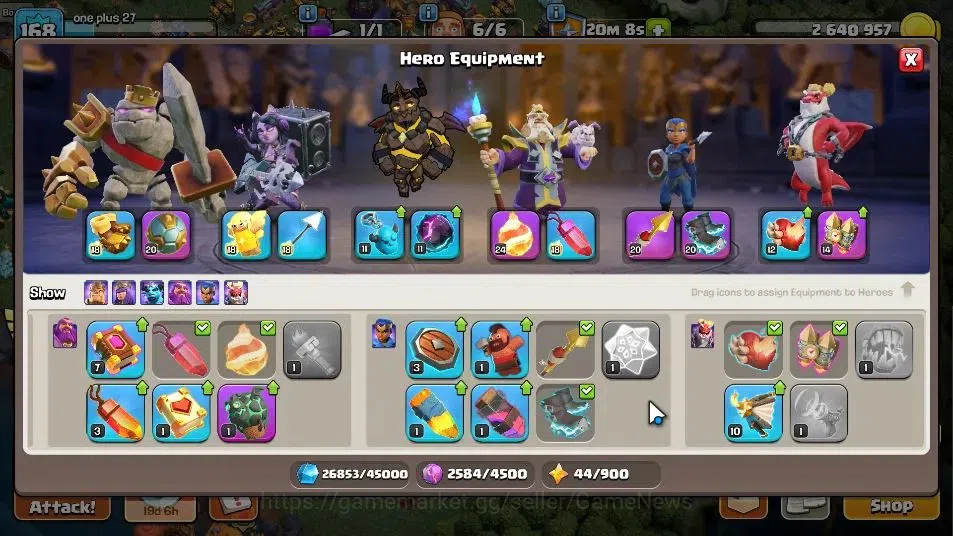 Clash of Clans Accounts LV 168|TH 17-BH 9|HH 9|Limited Skin|BK 85,AQ 86,GW image 11