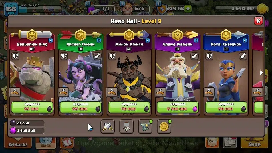 Clash of Clans Accounts LV 168|TH 17-BH 9|HH 9|Limited Skin|BK 85,AQ 86,GW image 8