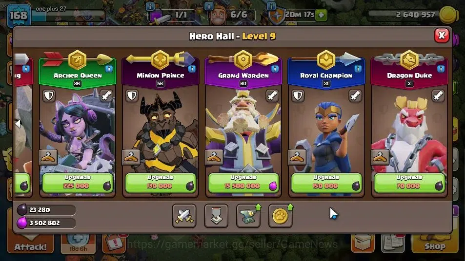 Clash of Clans Accounts LV 168|TH 17-BH 9|HH 9|Limited Skin|BK 85,AQ 86,GW image 9