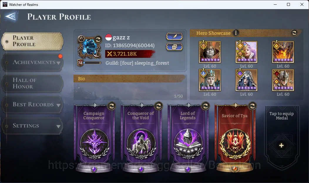 Watcher of Realms Accounts Global 60xx|Power 3M|4 Lord [Praetus,Ingrid,Solcad image 1