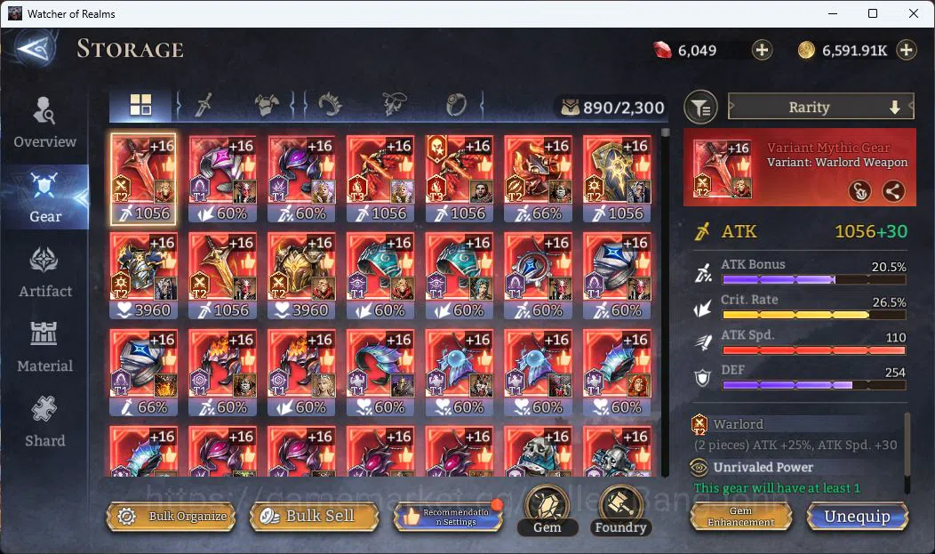 Watcher of Realms Accounts Global 60xx|Power 3M|4 Lord [Praetus,Ingrid,Solcad image 10