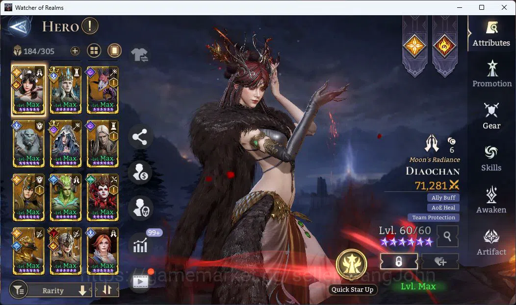 Watcher of Realms Accounts Global 60xx|Power 3M|4 Lord [Praetus,Ingrid,Solcad image 3
