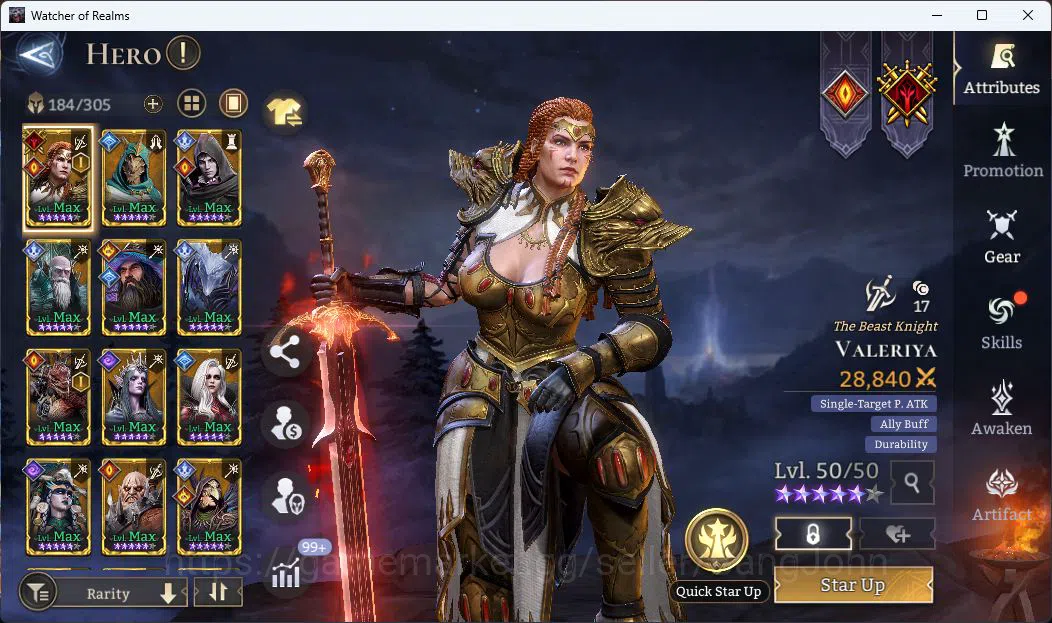 Watcher of Realms Accounts Global 60xx|Power 3M|4 Lord [Praetus,Ingrid,Solcad image 5