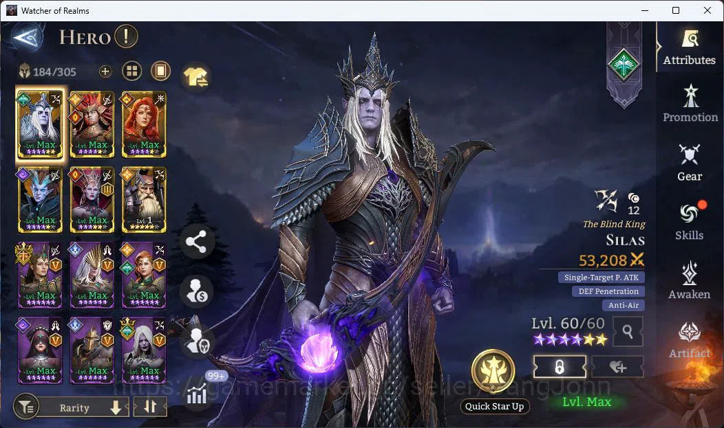 Watcher of Realms Accounts Global 60xx|Power 3M|4 Lord [Praetus,Ingrid,Solcad image 6