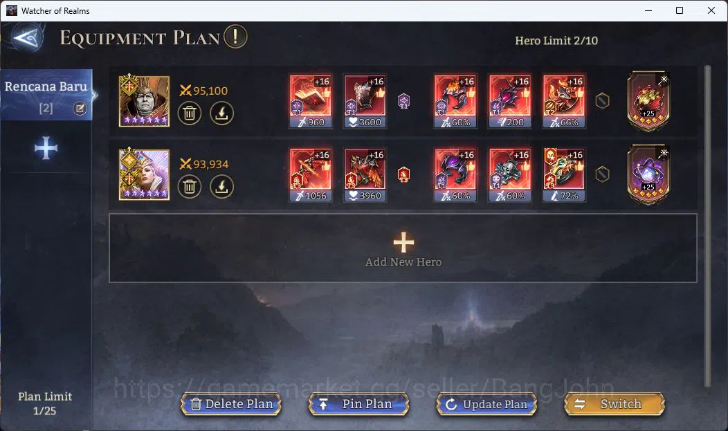 Watcher of Realms Accounts Global 60xx|Power 3M|4 Lord [Praetus,Ingrid,Solcad image 8