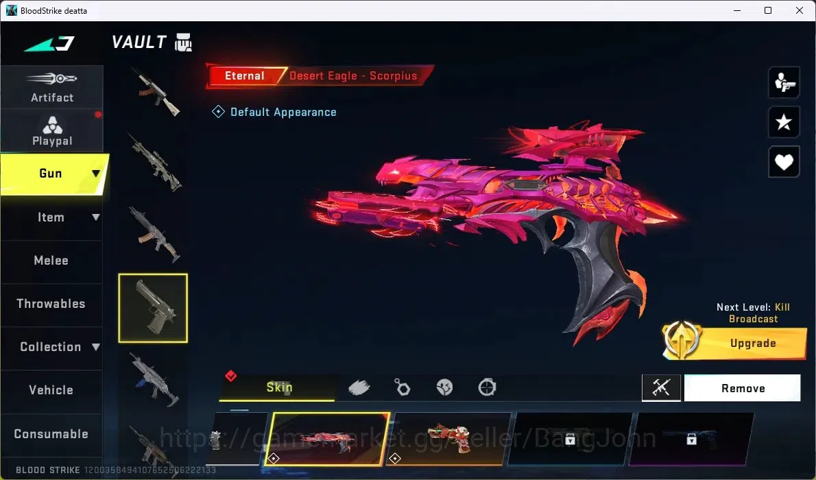 Blood Strike Accounts ASIA | 4 ETERNAL GUNS: M4A1,MP5.KALA.DESERT | 3 ET image 12