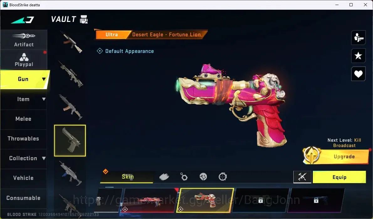 Blood Strike Accounts ASIA | 4 ETERNAL GUNS: M4A1,MP5.KALA.DESERT | 3 ET image 13