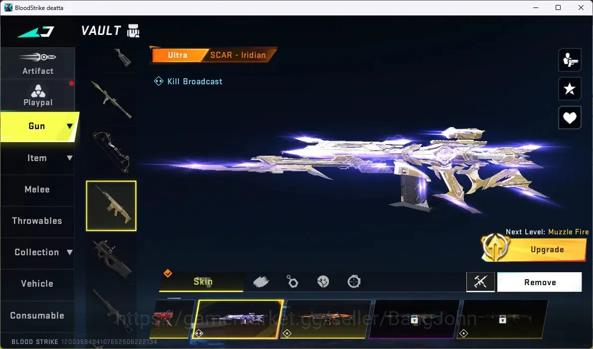 Blood Strike Accounts ASIA | 4 ETERNAL GUNS: M4A1,MP5.KALA.DESERT | 3 ET image 17