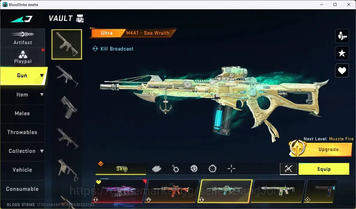 Blood Strike Accounts ASIA | 4 ETERNAL GUNS: M4A1,MP5.KALA.DESERT | 3 ET image 6