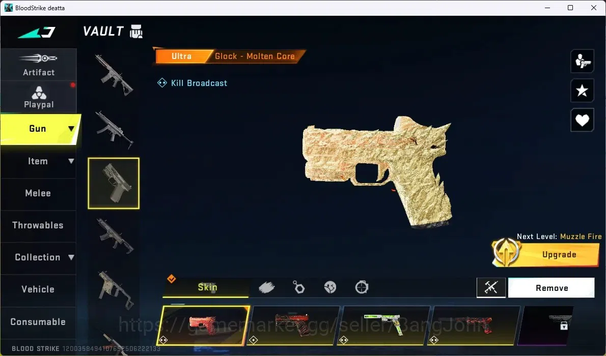 Blood Strike Accounts ASIA | 4 ETERNAL GUNS: M4A1,MP5.KALA.DESERT | 3 ET image 8