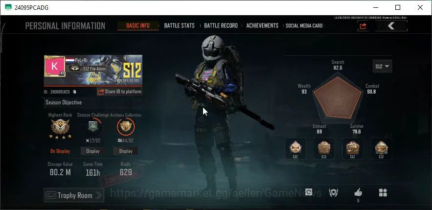 Arena Breakout Accounts MOBILE Lv30|SV 80,2M|CV 44,8M|8 Set|Battle Machete image 1
