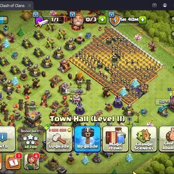 Clash of Clans Accounts Builder Base TH11-BH6|Lv.80|BK40,AQ40,MP20,GW2|HH5,BM3|3  Gold Skins|CN On Free|Proteck Off|Takemail
