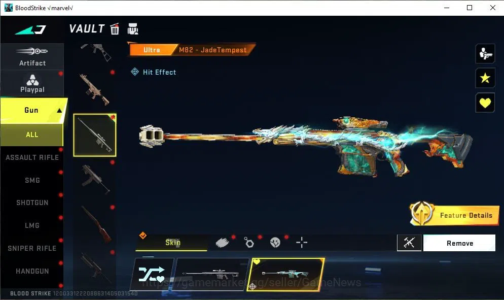 Blood Strike Accounts ASIA|3 ULTRA[SPIKE,M82 Lv5,INP-9 Lv2]|Collab 7DS[Q image 8
