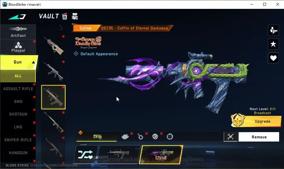 Blood Strike Accounts ASIA|3 ULTRA[SPIKE,M82 Lv5,INP-9 Lv2]|Collab 7DS[Q image 9
