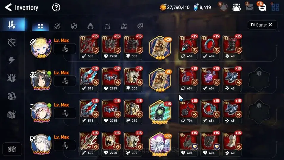 Epic Seven Accounts GLOBAL|UnVerif|9 ML(LOTScales,Salome,ZIO,Etc)+PByB image 18