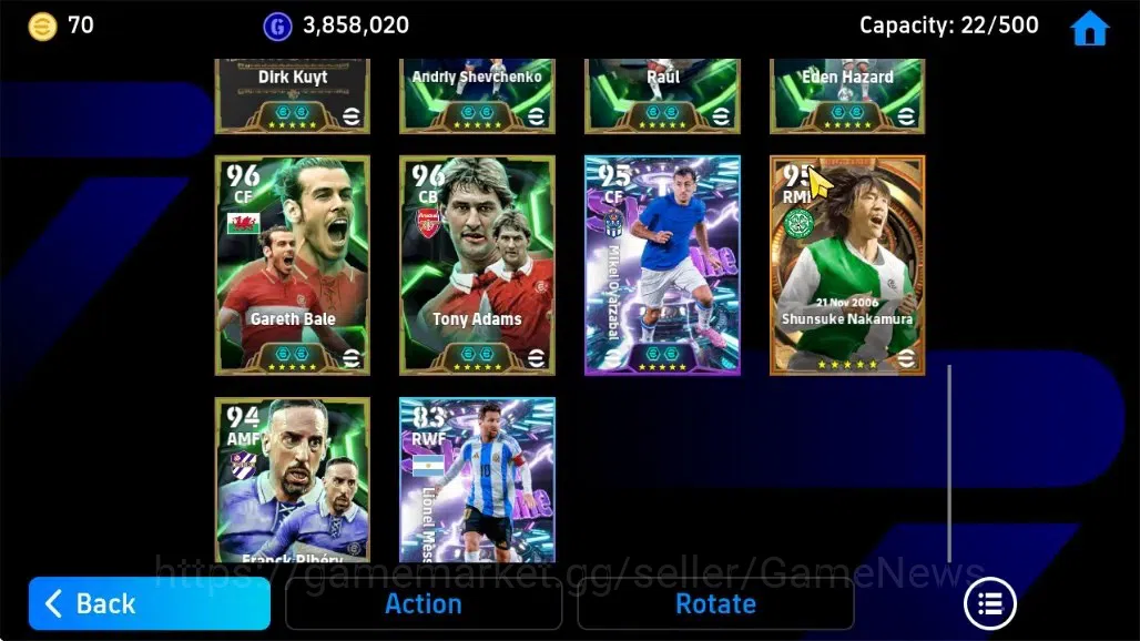 eFootball Accounts Android|Big time(Shinsuke Nakamura),Franco Baresi, image 8