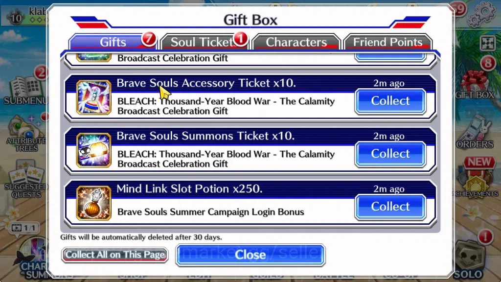 Bleach: Brave Souls Accounts Starter [GLOBAL]|56K Orb|DT Ichigo,TYBW26 Kenpachi,Yachiru,SantaSociety Giselle,TYBW25 10