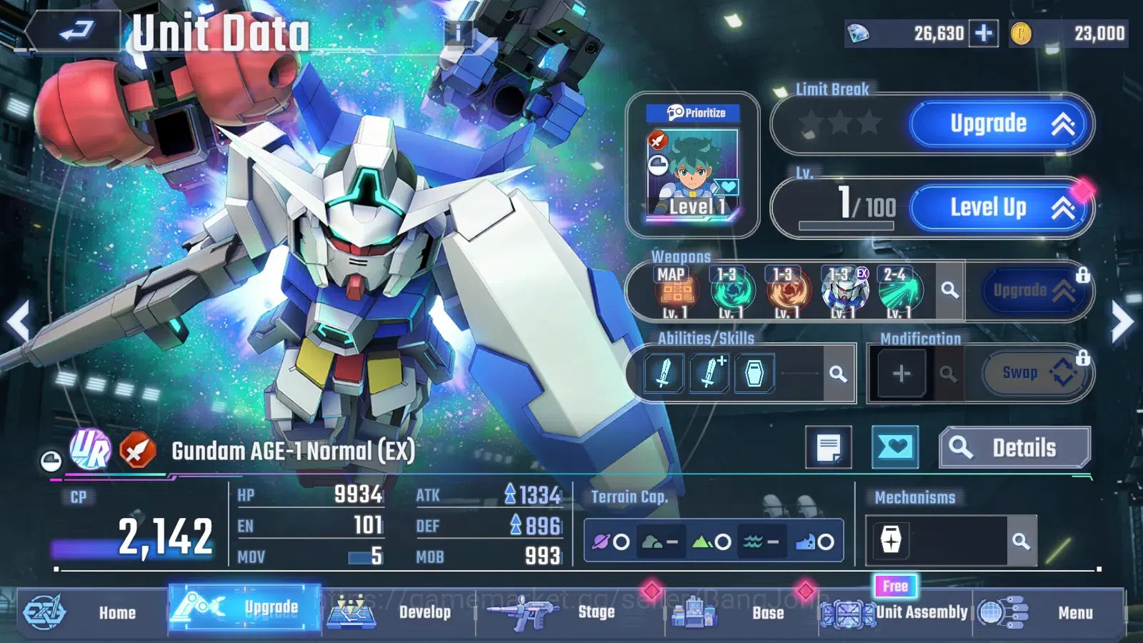 SD Gundam G Generation ETERNAL Accounts GR 1|Narra Gundam,Wing Gundam,Tallgeese,Gundam Exi image 8