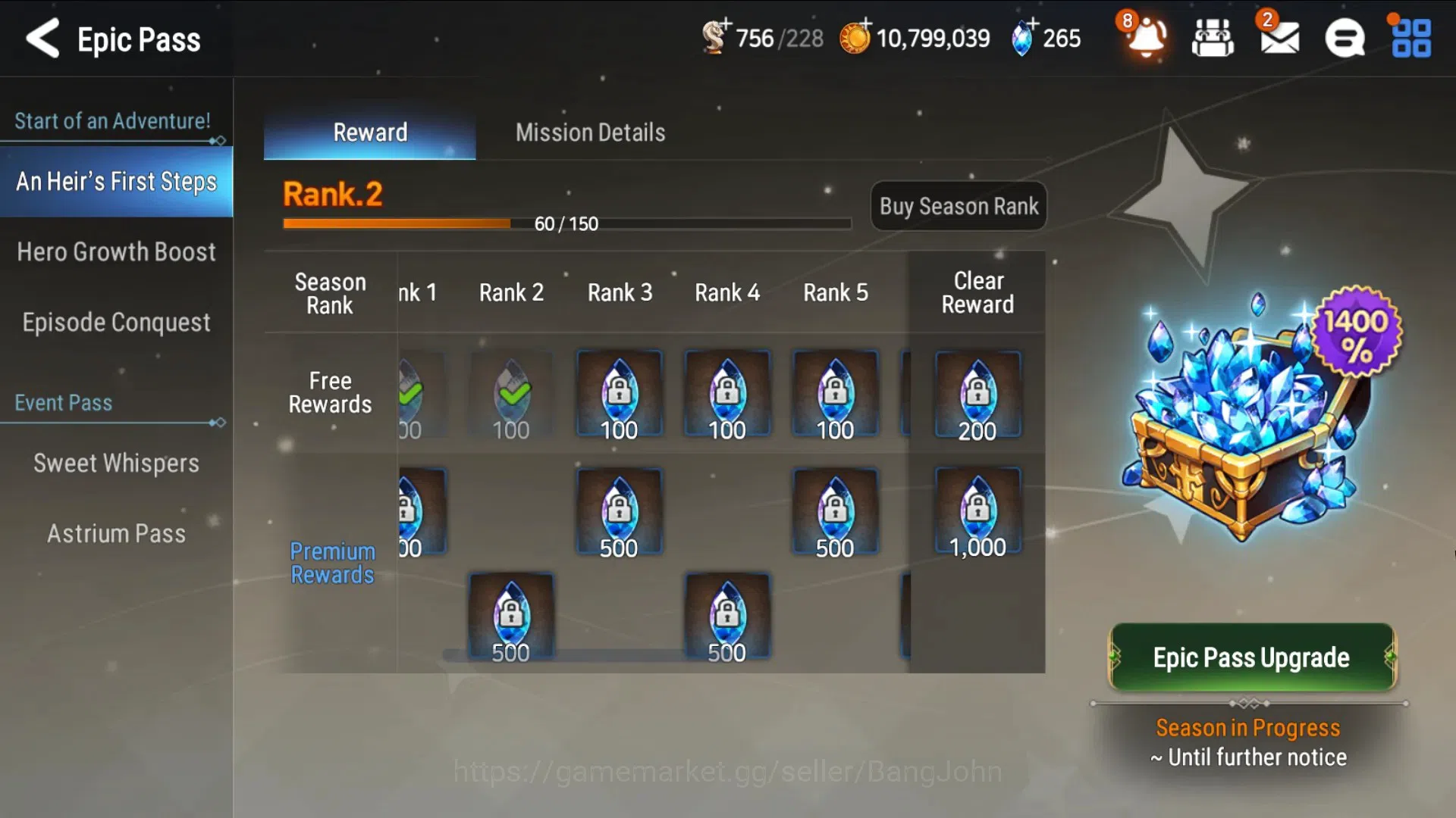 Epic Seven Accounts Global Unverif|4 ML(Salome,Empyrean Iseria,Silver  image 10