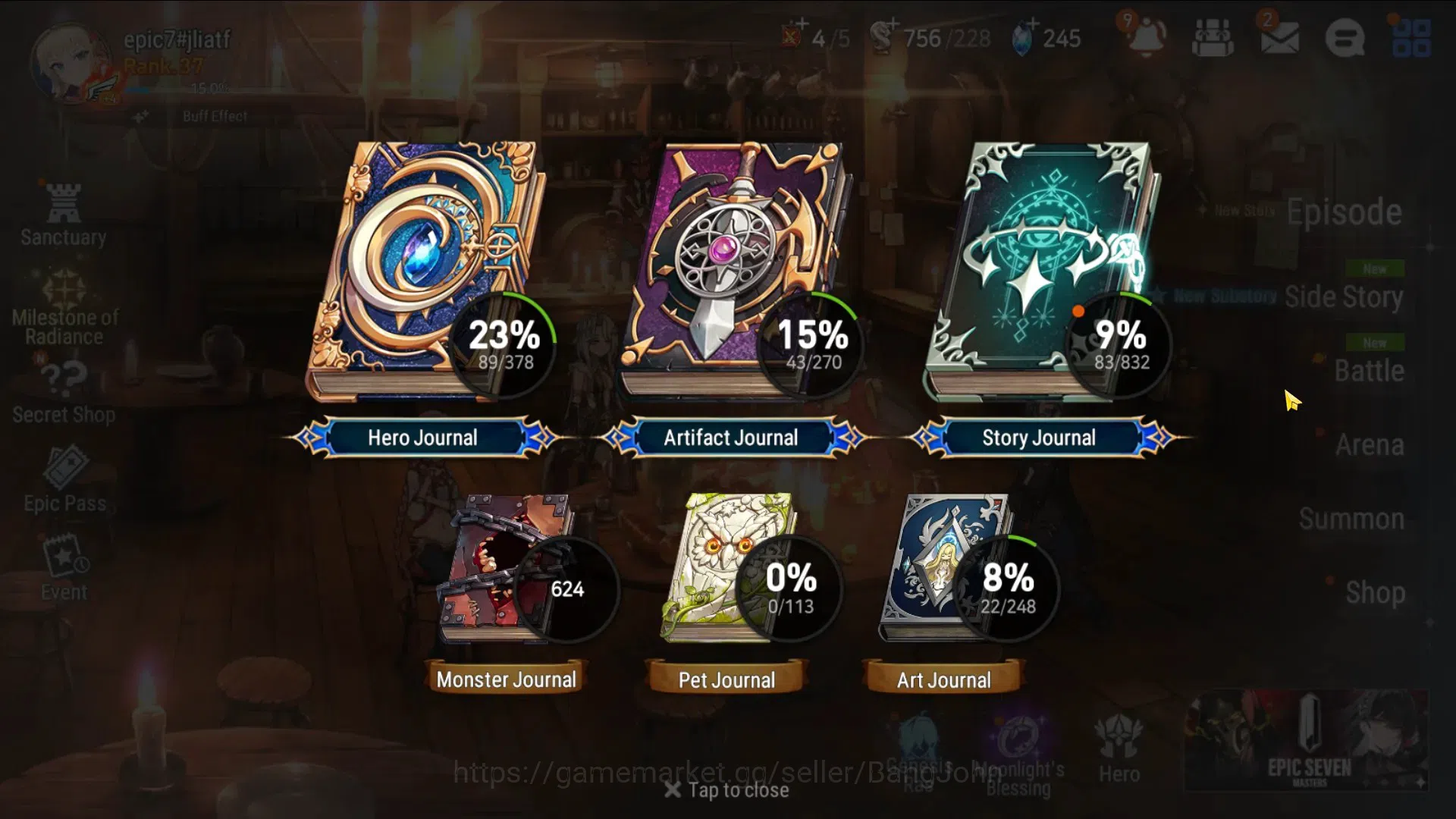 Epic Seven Accounts Global Unverif|4 ML(Salome,Empyrean Iseria,Silver  image 18