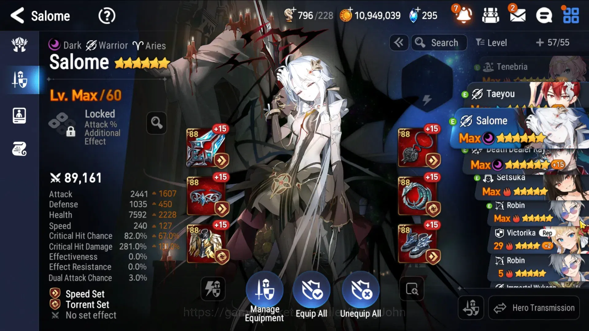 Epic Seven Accounts Global Unverif|4 ML(Salome,Empyrean Iseria,Silver  image 8
