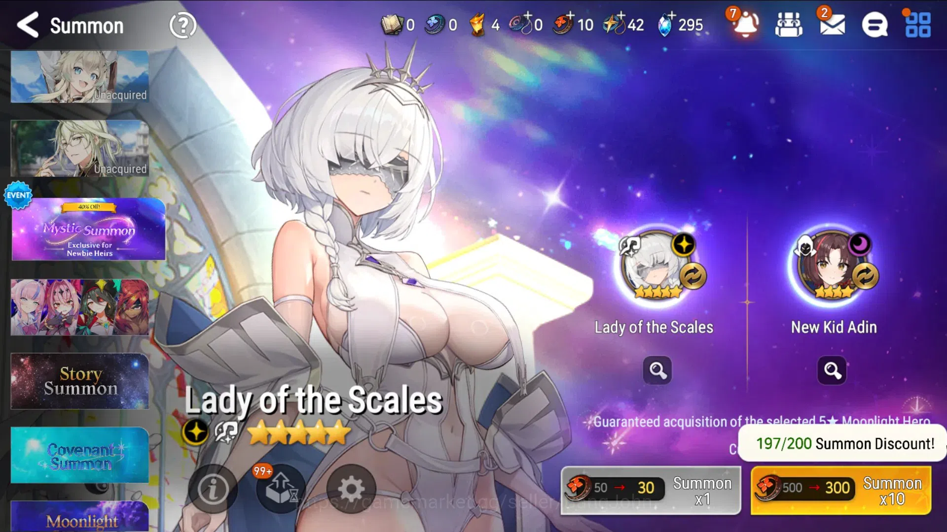 Epic Seven Accounts Global Unverif|4 ML(Salome,Empyrean Iseria,Silver  image 9