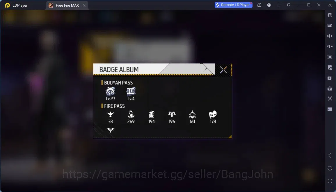 Free Fire Accounts Indonesia | M1887- RAPPER UNDERWORLD| McLaren Racing Bundle & Backpack| Thrash Metalic Backpack | Check 2