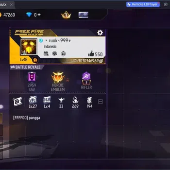 Free Fire Accounts Indonesia | M1887- RAPPER UNDERWORLD| McLaren Racing Bundle & Backpack| Thrash Metalic Backpack | Check