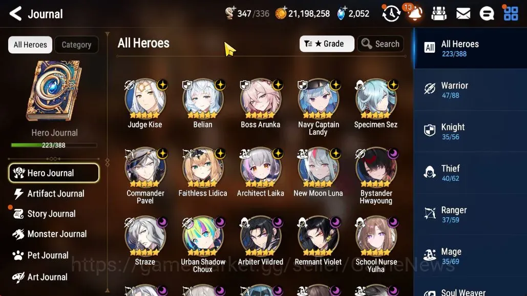 Epic Seven Accounts High-End GLOBAL UnVerif|21 ML(BArunka,Zio,Har Setti,Renoa,SN Yulha,etc)+Ran 307 1
