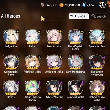 Epic Seven Accounts High-End GLOBAL UnVerif|21 ML(BArunka,Zio,Har Setti,Renoa,SN Yulha,etc)+Ran 307