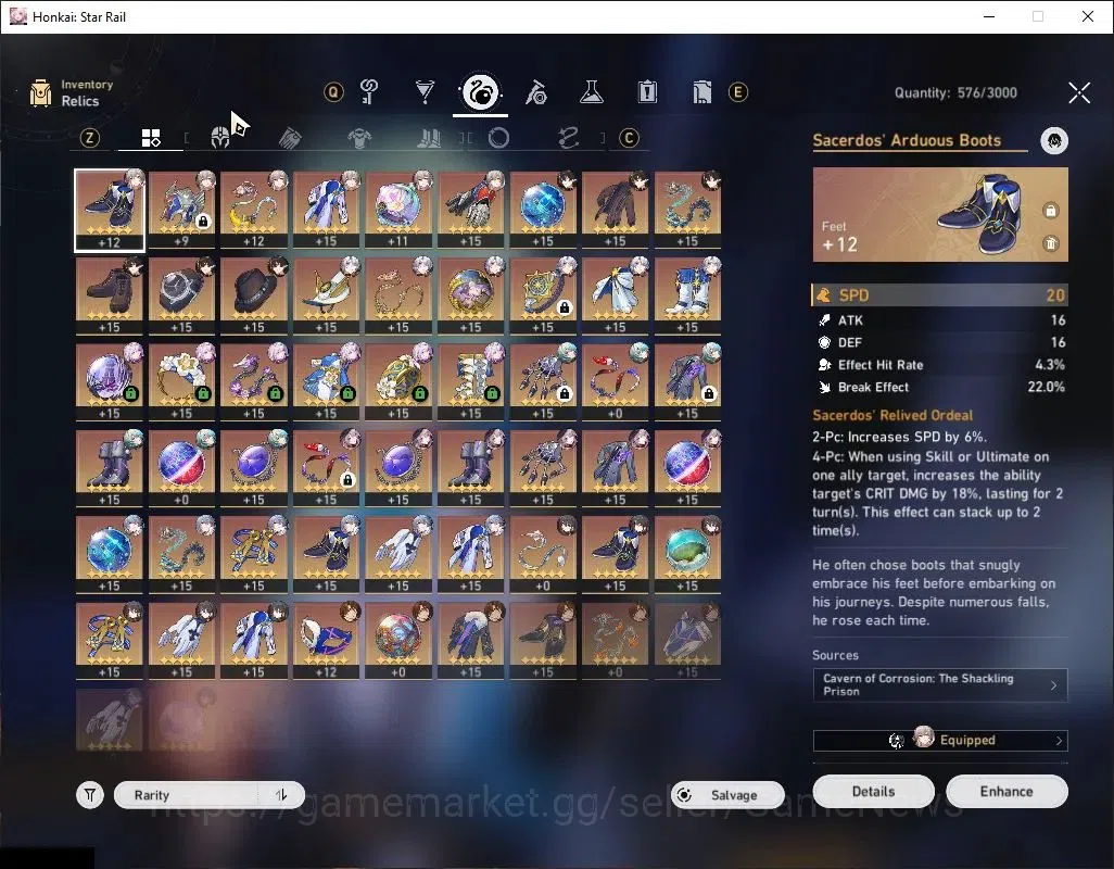Honkai Star Rail Accounts Asia|TL 68|12 Limited|[Phainon,The Herta,Archer]+S image 8