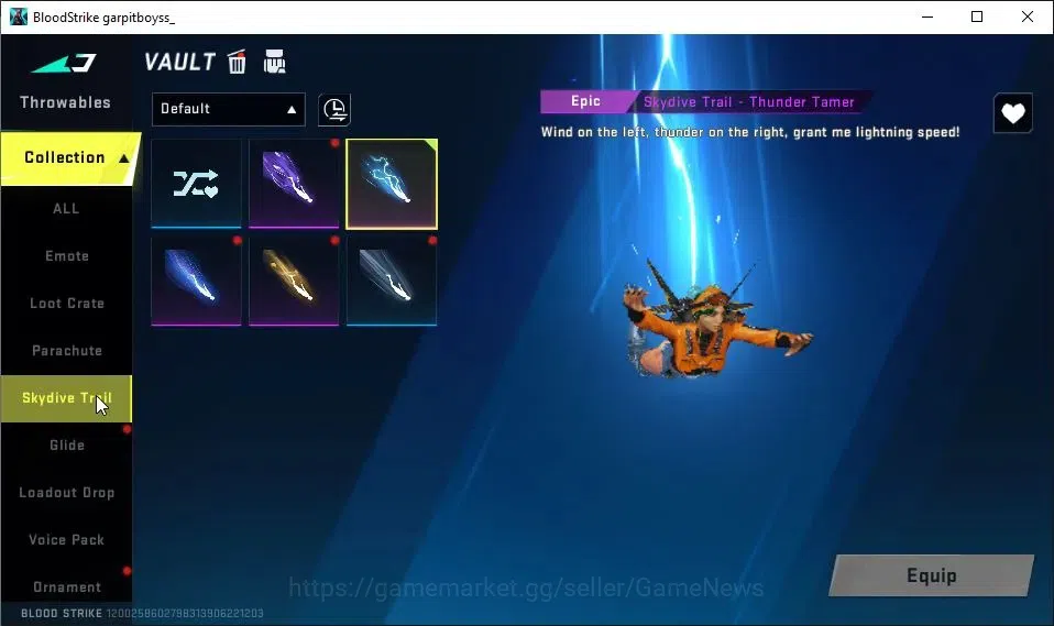 Blood Strike Accounts ASIA|Melee ULTRA Talon Knife-Sanctum|Collab TokRev image 20