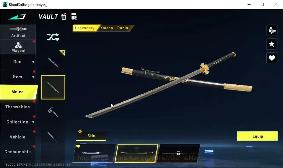 Blood Strike Accounts ASIA|Melee ULTRA Talon Knife-Sanctum|Collab TokRev image 4