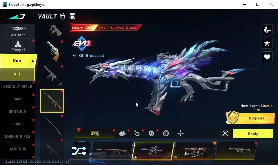 Blood Strike Accounts ASIA|Melee ULTRA Talon Knife-Sanctum|Collab TokRev image 6